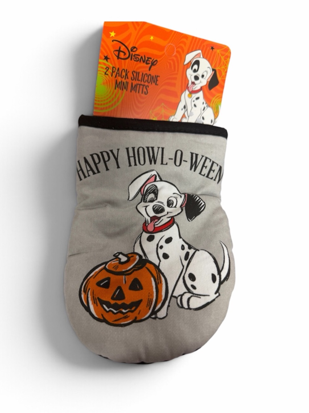 Disney 101 Dalmatian Halloween 2 Pack Silicone Oven Mitts